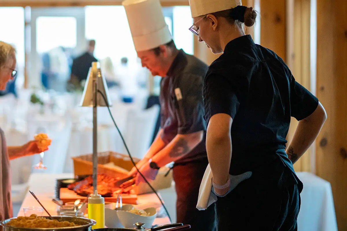 Trail Hub chef's plating food
