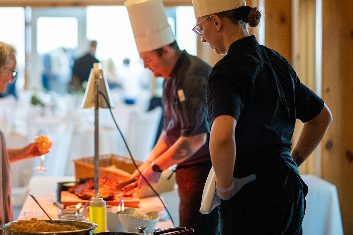 Trail Hub chef's plating food